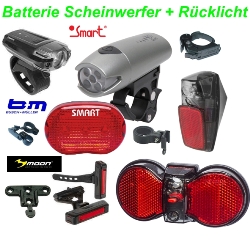 Batterie AKKU Scheinwerfer Lampenset Rcklicht Halter Zubehr Shop kaufen Schweiz