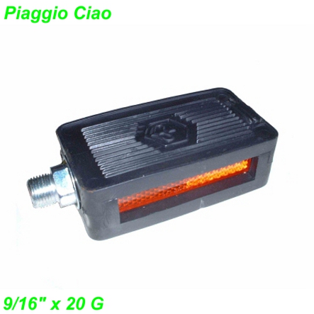 Piaggio Ciao Pedalen 9/16 x 20G Imitation mit / ohne Emblem schwarz Mofa Shop kaufen