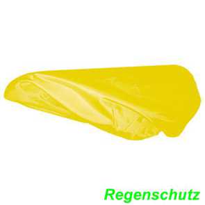 Regenberzug fr Sattel Nylon gelb Universalgrsse mit Gummizug Elekro E- bike Mountainbike Fahrrad Velo Ersatzteile Shop