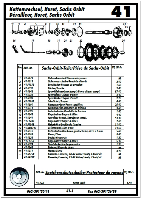 Katalog Velo Fahrrad Mountainbike Bike Ersatzteile Jeker & CO