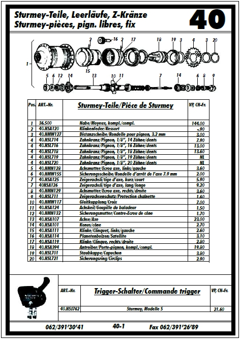 Katalog Velo Fahrrad Mountainbike Bike Ersatzteile Jeker & CO