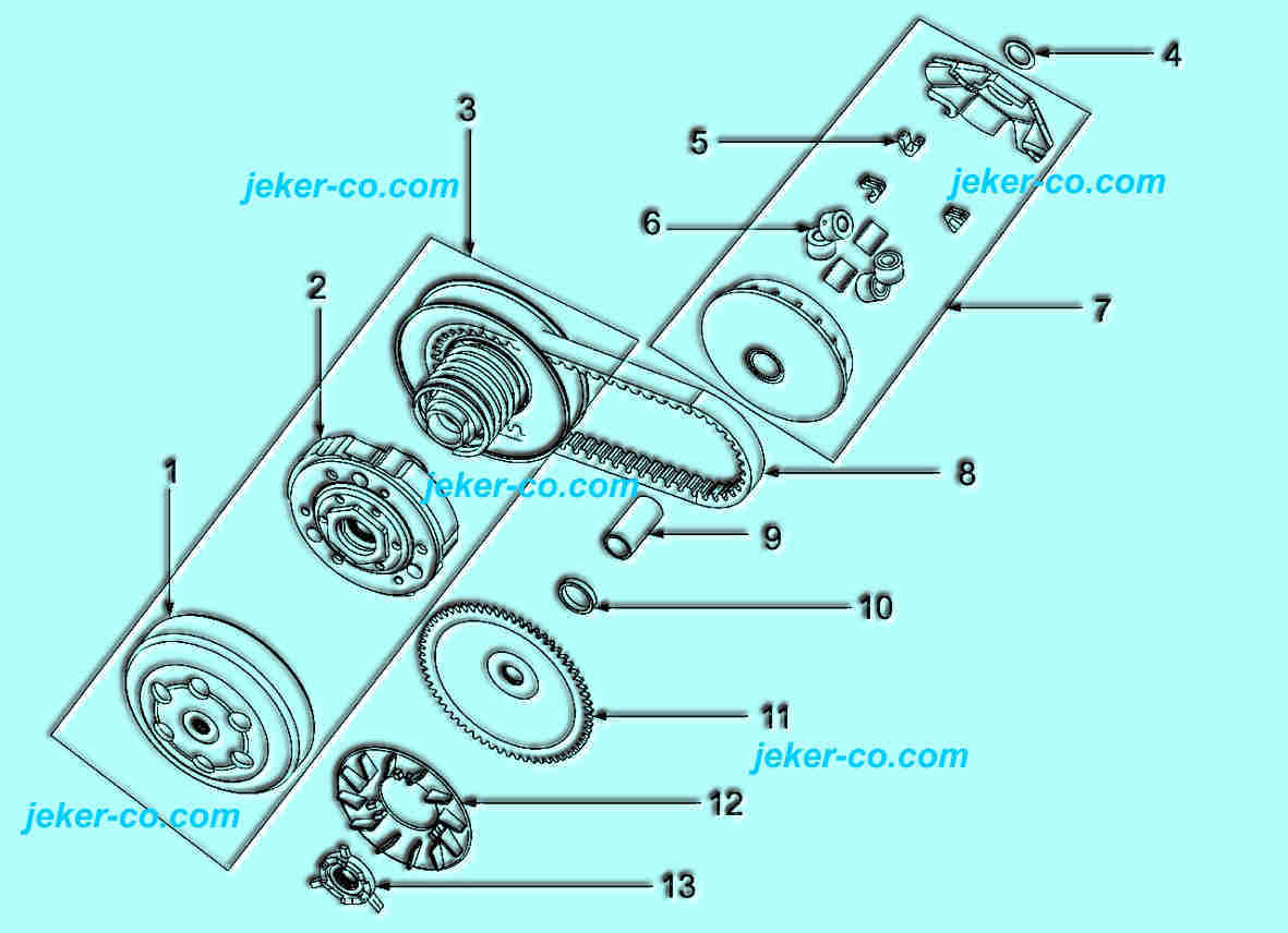 Bye Bike Antrieb Variomat Parts Ersatzteile Teile Shop Jeker + Co Balsthal Schweiz