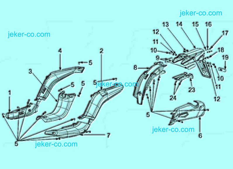 Bye Bike Seitendeckel Seitenverkleidung Seitenschutz Verschalung Schutzblech Parts Ersatzteile Teile Shop Jeker + Co Balsthal Schweiz