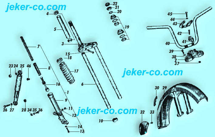 Ersatzteile Piaggio Si Montecarlo Telegabel Federbein Schutzblech Lenker Feder Gabelholme Manchette Simmerring Steuersatz Kotschutzlappen