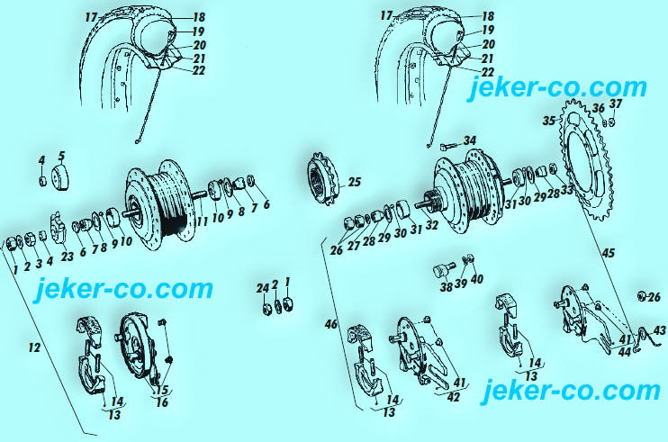 Puch Maxi Supermaxi Speichenrad Ersatzteile Shop