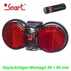 Smart LED Beleuchtung Rücklicht für Gepäckträger Elekro E- bike Mountainbike Fahrrad Velo Ersatzteile Shop Jeker Balsthal Schweiz