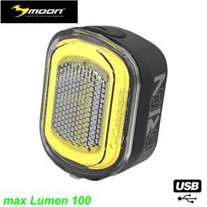 Moon ORION-W Front 40 Lumen 5 Funkt. USB-micro inside inkl. Schnellspannverschl. 30g E- bike Mountainbike Fahrrad Velo Ersatzteile Shop Jeker Balsthal Schweiz