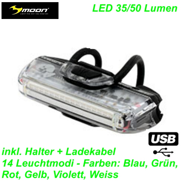Moon LED Rücklicht 30/50 Lumen Elekro E- bike Mountainbike Fahrrad Velo Ersatzteile Shop Jeker Balsthal Schweiz