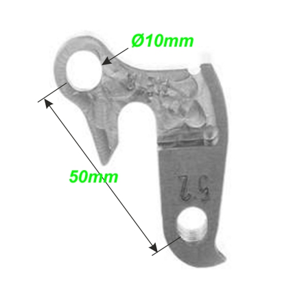 Cube Ausfallenden Schaltaugen Wechselhalter CNC 52 44.4297 (1075) kaufen Ersatzteile Shop