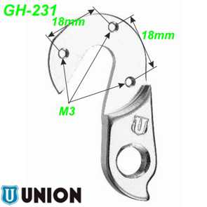 Ausfallenden Schaltaugen Wechselhalter Union Marwi GH-231 44.2895 (448) kaufen Ersatzteile Shop