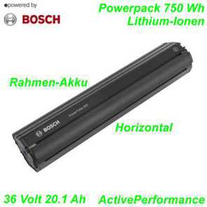Bosch Rahmenakku PowerPack 750 W 36 V 20.1 Ah Horizontal schwarz Li-Ionen Ersatzteile Balsthal