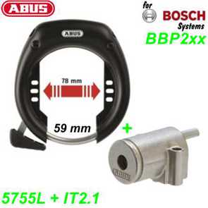 Abus Schloss Rahmenakku 5755L/IT2.1 59/78 mm Set BBP2xx Ersatzteile Balsthal