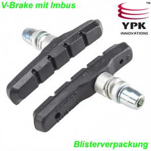YPK Bremsschuh V Brake Inbus 72.mm schwarz per Paar MTB Mountain Bike Fahrrad Velo Shop kaufen Schweiz