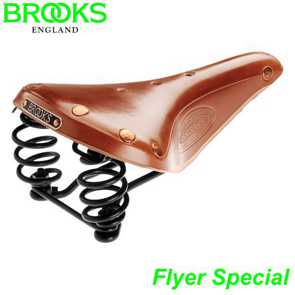 BROOKS Sattel Herren Flyer Special honigbraun Gestell schwarz B337HH E-Bike Fahrrad Velo Ersatzteile Shop