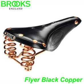 BROOKS Sattel Herren Flyer Black Copper schwarz Gestell kupfer B337HB E-Bike Fahrrad Velo Ersatzteile Shop