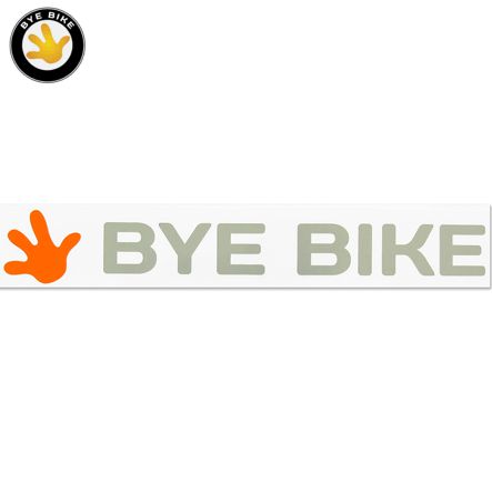 Schriftzug/Aufkleber Bye Bike mit Hand links Mofa Shop kaufen