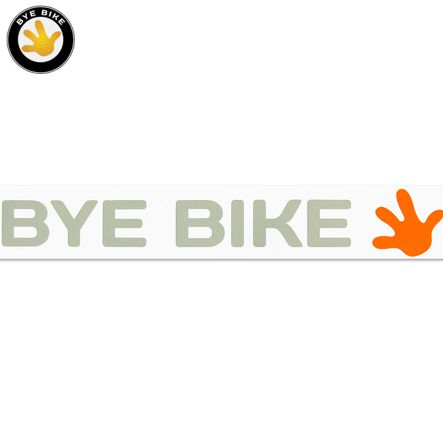 Schriftzug/Aufkleber Bye Bike mit Hand, rechts Mofa Shop kaufen
