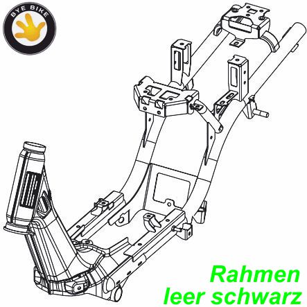 Bye Bike Rahmen leer schwarz Mofa Shop kaufen