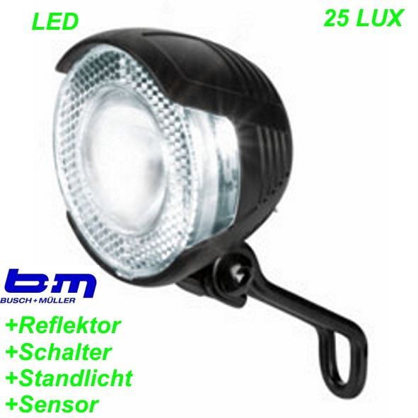 Scheinwerfer Lumotec Lyt senso plus 25 Lux Mountain Bike Fahrrad Velo Teile Ersatzteile Parts Shop Schweiz