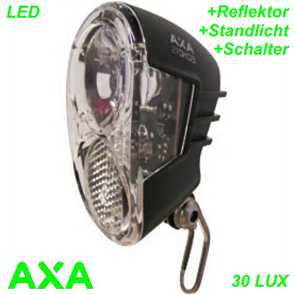 AXA Scheinwerfer Echo 30 LED mit Refelktor und Schalter Mountain Bike Fahrrad Velo Teile Ersatzteile Parts Shop Schweiz