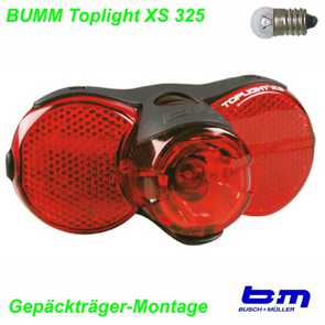 B+M Rücklicht Gepäckträger Top-light XS 325 für Dynamo Mountain Bike Fahrrad Velo Teile Ersatzteile Parts Shop Schweiz