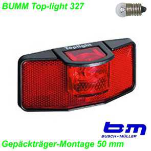 B+M Rcklicht Gepcktrger Top-light 327 fr Dynamo Mountain Bike Fahrrad Velo Teile Ersatzteile Parts Shop Schweiz