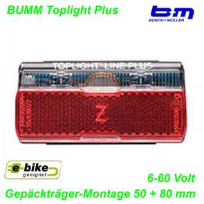 BM Rücklicht Toplight LineTec ECE DC 6-60V 50/80 Elekro E- bike Mountainbike Fahrrad Velo Ersatzteile Shop Jeker Balsthal Schweiz