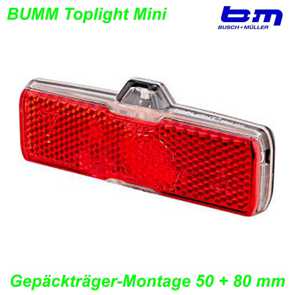 BM Rcklicht B+M Toplight Line plus mini Dynamo Standlicht Reflektor fr Dynamo Mountain Bike Fahrrad Velo Teile Ersatzteile Parts Shop Schweiz