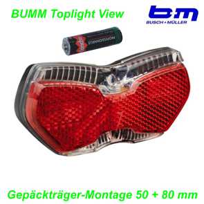 BM Rücklicht Batterie Toplight LineTec View  on/offMountain Bike Fahrrad Velo Teile Ersatzteile Parts Shop Schweiz