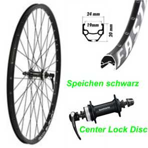 Vorderrad schwarz Center Lock Disc 26 27.5 28 32 36L Felge/Speichen/Nabe M615 mit Schnellspanner E- Mountain Bike Fahrrad Velo Shop kaufen Schweiz