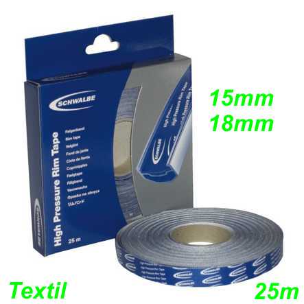 Schwalbe Felgenband Textil 15/18 mm x 25 m blau Ersatzteile Balsthal