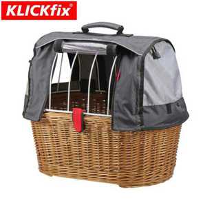 Korb Klickfix Doggy Basket plus braun 45x52x36 für Hunde E- bike Mountainbike Fahrrad Velo Ersatzteile Shop Jeker Balsthal Schweiz