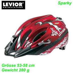 Helm LEVIOR Sparky rot silber Mountain Bike Fahrrad Velo Teile Ersatzteile Parts Shop kaufen Schweiz