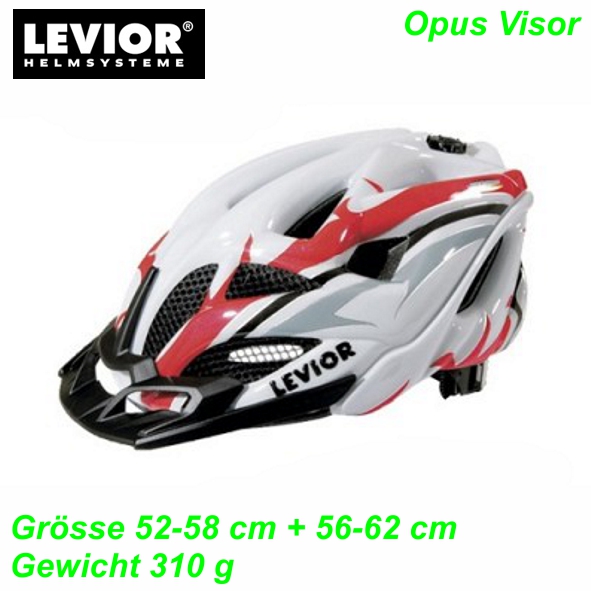 Helm LEVIOR Opus Visor weiss rot Mountain Bike Fahrrad Velo Teile Ersatzteile Parts Shop kaufen Schweiz