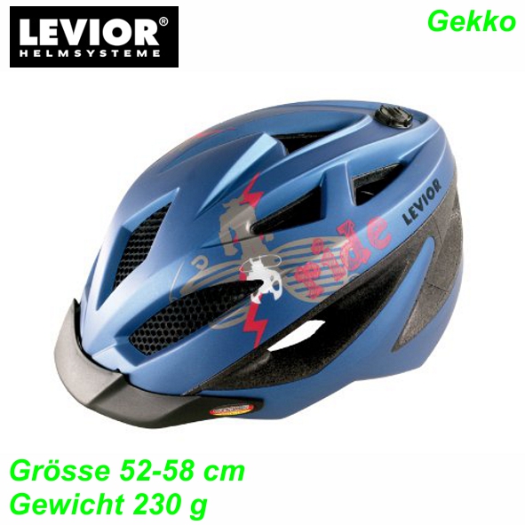 Helm LEVIOR GEKKO matt blau Mountain Bike Fahrrad Velo Teile Ersatzteile Parts Shop kaufen Schweiz