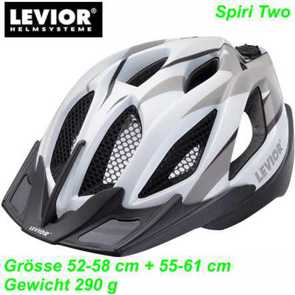 Helm LEVIOR SPIRI TWO schwarz grau matt Mountain Bike Fahrrad Velo Teile Ersatzteile Parts Shop kaufen Schweiz