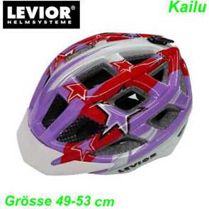 Helm LEVIOR Kailu rot-lila Grösse S 49-53 cm 290 gr. Ersatzteile Balsthal