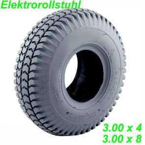 Elektrorollstuhl Pneu grau 3.00 x 8 C-248 Teile Ersatzteile Parts Shop kaufen Schweiz