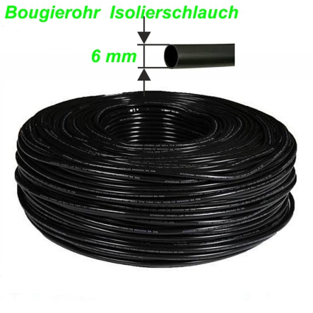 Isolierschlauch 6 mm schwarz Rolle 25 m Töffli Moped Teile Ersatzteile Parts Shop kaufen Schweiz