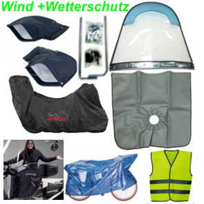 Wetterschutz Windschutzscheibe Knieschutz Warnweste Ersatzteile Balsthal