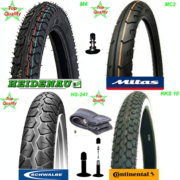 Pneu Reifen Heidenau Mitas Schwalbe Continental 17 x 2 1/4 Mofa Shop kaufen