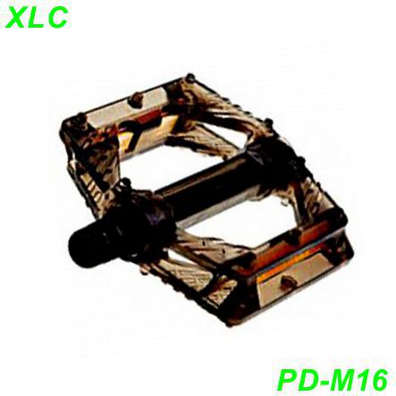 XLC Pedalen Plattform PD-M16 9/16 x 20G schwarz transparent Fahrrad Velo Bike Ersatzteile