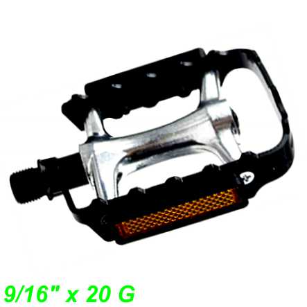 Wellgo Pedalen alu schwarz LU893  9/16 x 20G per Paar Fahrrad Velo Bike Ersatzteile