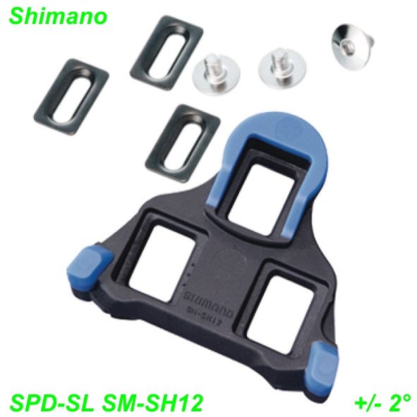 Shimano Schuhplatten Satz SPD-SL SM-SH12 2° blau Ersatzteile Shop kaufen Schweiz E- Mountain Bike Fahrrad Velo