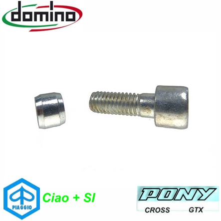 Domino Piaggio SI FL 2 Griffklemmschraube links M6 x 18 mm Mofa Shop kaufen