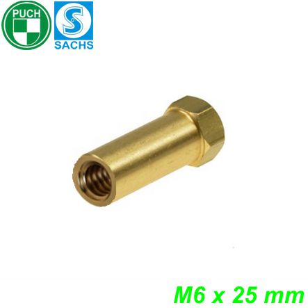 Mofa Sechskantmutter M6 Messing 25 mm lang Mofa Shop kaufen