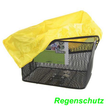 Regenschutzhaube für Körbe 40x30 cm gelb E- bike Mountainbike Fahrrad Velo Ersatzteile Shop Schweiz