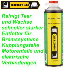 Ultra Clean Innotec 500 ml Reinigung + Entfettung Ersatzteile Balsthal