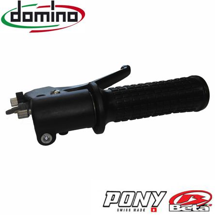 Domino Pony Beta Gasgriff Neu  komplett schwarz Mofa Shop kaufen