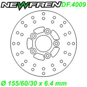 Bremsscheibe DF.4009-A  155/60/30 x 6.4 mm Malaguti F10 YESTERDAY Peugeot ZENITH 50 Ersatzteile Balsthal